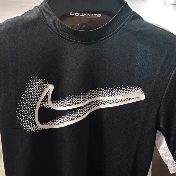 Nike Dri-Fit Mens Academy Big Swoosh Short Sleeve Football Soccer Shirt Size S - Picture 2 of 7